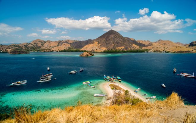 The Komodo islands, one of the top destinations in Indonesia