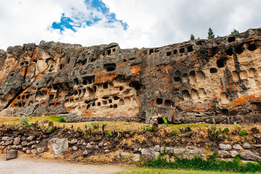 An archaeological site in Cajamarca, Peru